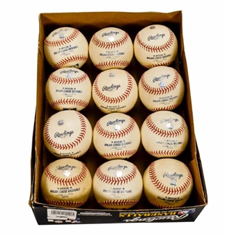 12 Game Used OML Balls from 2001-2002